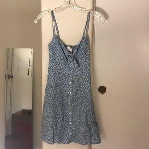 Sky Blue Floral Dress